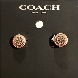 Coach stud earrings